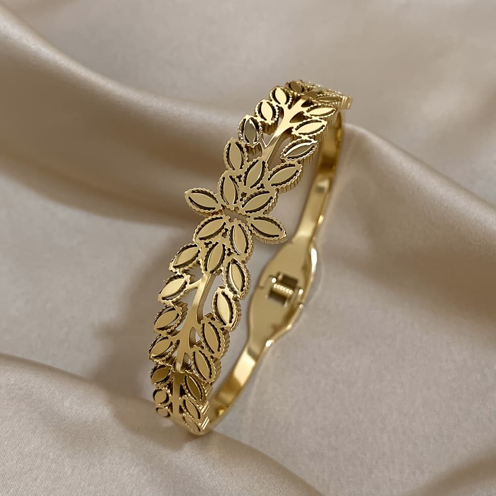 TEMU Selling New 18k Gold Plated 18k Gold Plated-plated Stainless Steel Bracelet