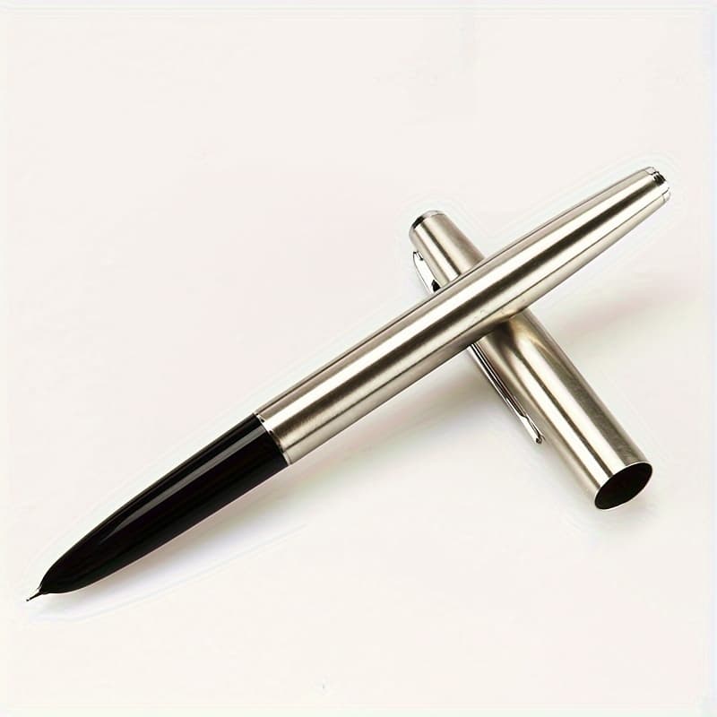 TEMU 911 Stainless Steel Financial Tip 0.38mm Extremely Fine Fountain Pen Stationery Office School Supplies