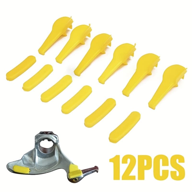 TEMU 12pcs Universal Car Tire Changer Insert Nylon Rim Protectors - 5.5-8 Inch Size Range, Durable Nylon Construction, Scratch-resistant Wheel Protector Pads For Tire Installation/removal