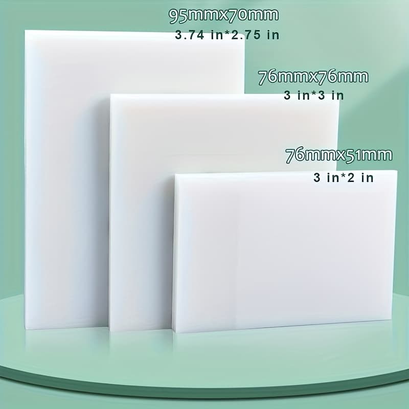 TEMU 3 Sets Of 150pcs Of Translucent Sticky Notes That Are See-through And, Featuring Self-adhesive Pads Suitable For Studying Books. Sizes 3.74 X 2.75 Inches, 3 X 3 Inches, And 3 X 2 Inches