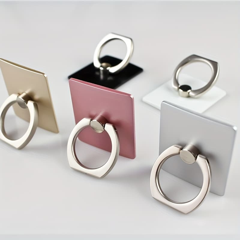 TEMU 5-pack Mobile Phone Holder Lazy Holder No Storage Rotating Ring Anti-drop Ring Random Color