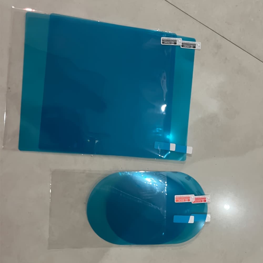 TEMU 4pcs Car Rearview Mirror Film Anti-rain Fog Waterproof Pet Accessory