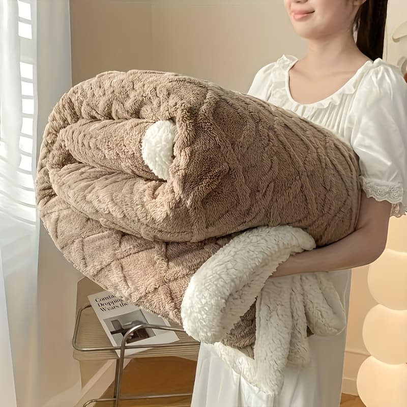 TEMU Lightweight Blanket | Blanket | Office Nap Blanket | Sofa Blanket | Single-size Blanket | Used As A Twin-size Bedsheet, Air-conditioning Blanket, Duvet | Dorm Room Essential | Random Color