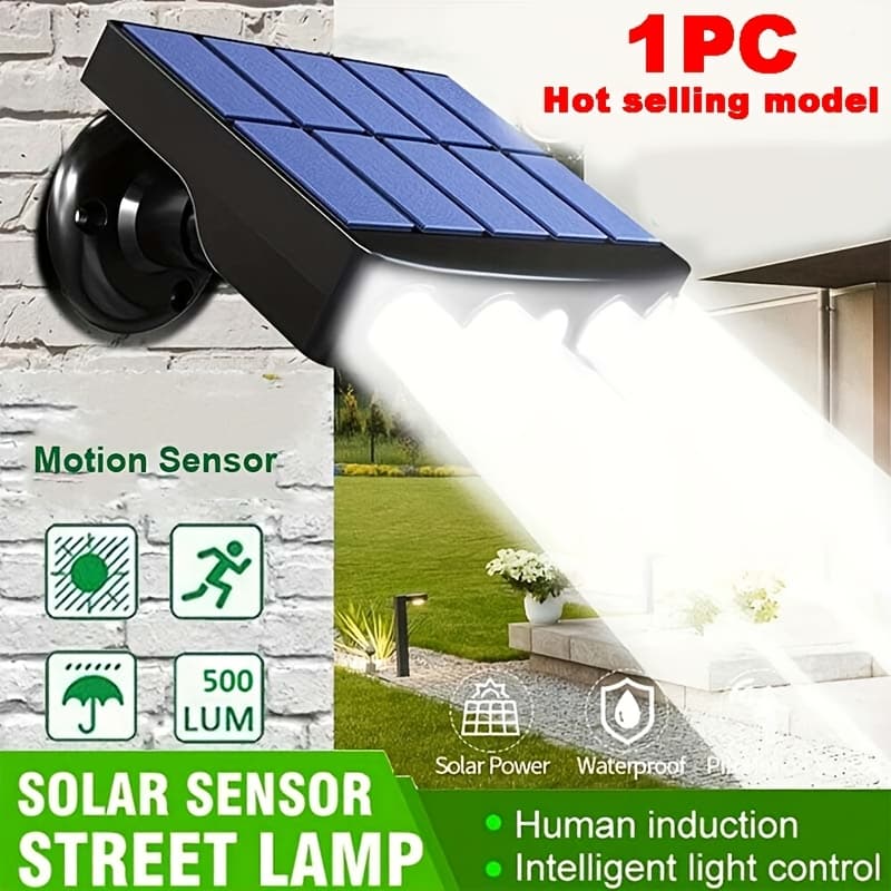 TEMU 4/2/1pc Outdoor Solar Light, Solar Wall Light, Ip44 Solar Outdoor Light Fixture With Sensor, Suitable For: Courtyards/outdoor Lighting/commercial Lighting And Other /outdoor Solar Light Fixture