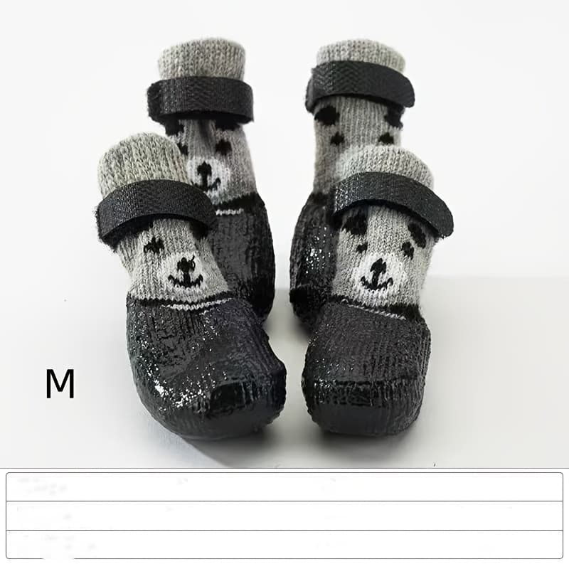 TEMU Dog Socks Shoes Breathable Sock For Dogs Cats Non-slip Soles Adjustable Dog Paw Socks For Indoor Outdoor