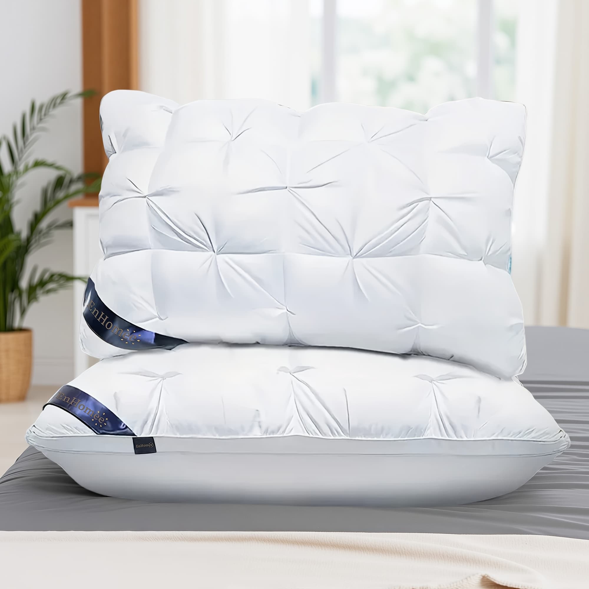 TEMU Set Of 2 Pillows Weighing 900g