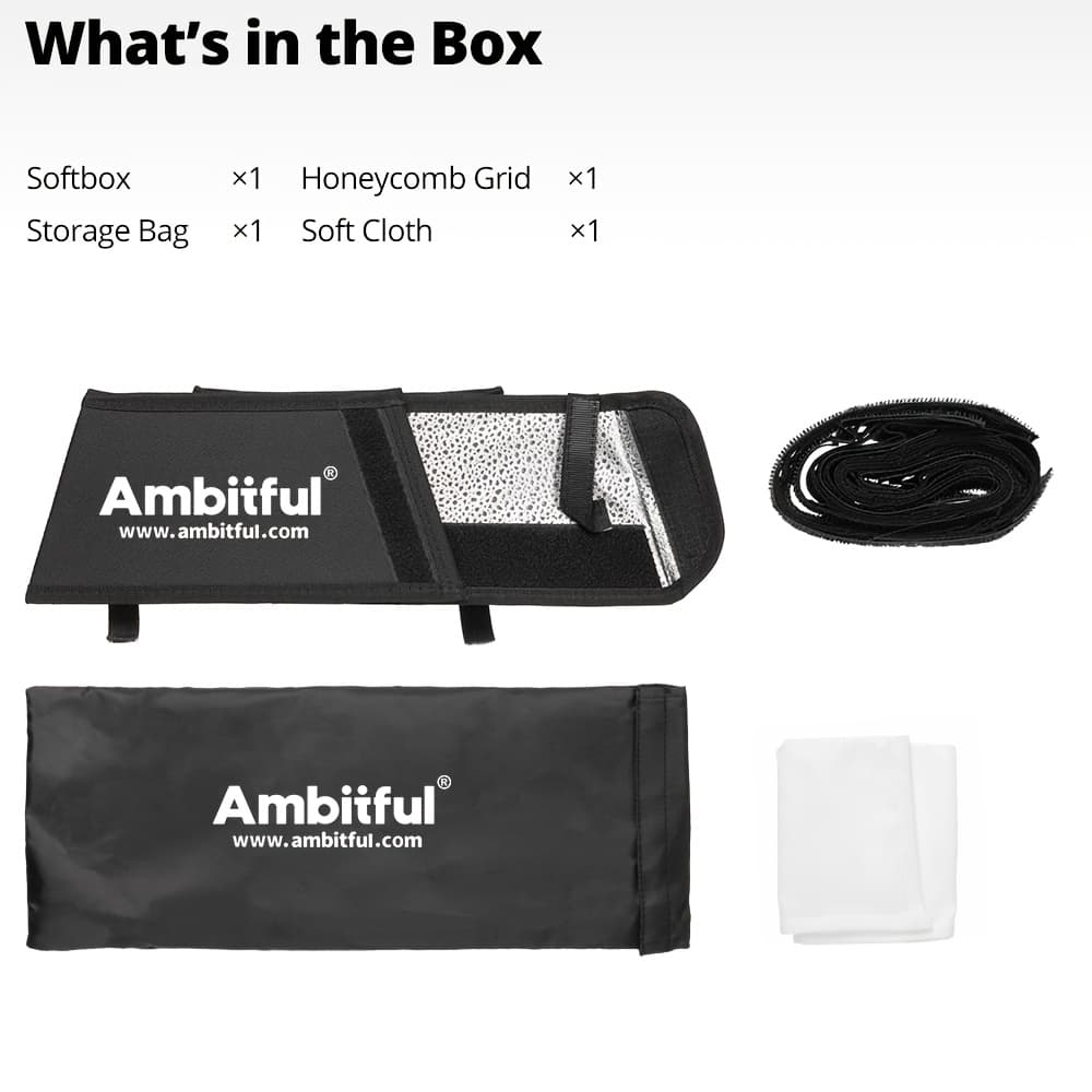 TEMU For Ambitful Ledp60c Led Video Soft Light Diffuser Honeycomb Grid Softbox For Ambitful Led Video Light (softbox )