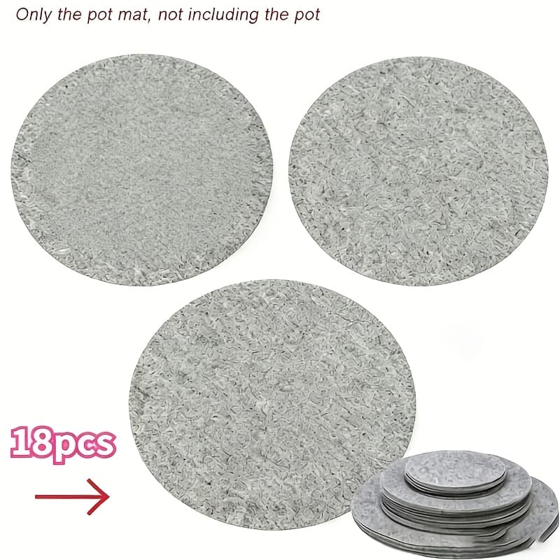 TEMU 18pcs Felt Tray Protection Pad, Bowl Anti Friction Pad, Soft Board Storage Packaging, Food Tray Divider, Separator Protector, Steamer Set Pad