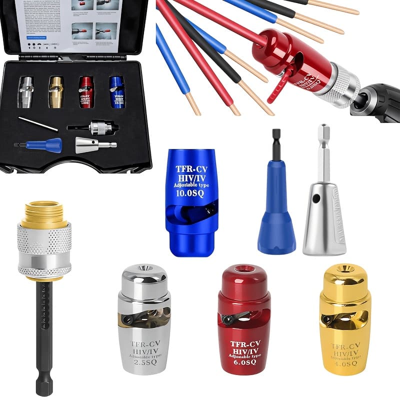 TEMU Wire Stripper, Wiring Pro Stripping Tool & Wire Twisting Connector, Electrical Wire Connectors Kit, Applicable To 2.5- Meters(7pcs), Home Decoration, Circuit Repair, , Tools Set