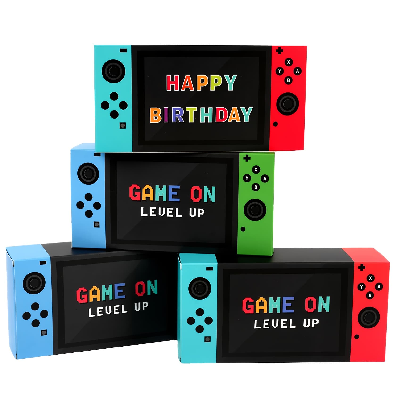 TEMU Gift For Her/him 12pcs Game Theme Gift Boxes For Birthday Party Supplies Goodie Favor Bags Gamer Party Decorations