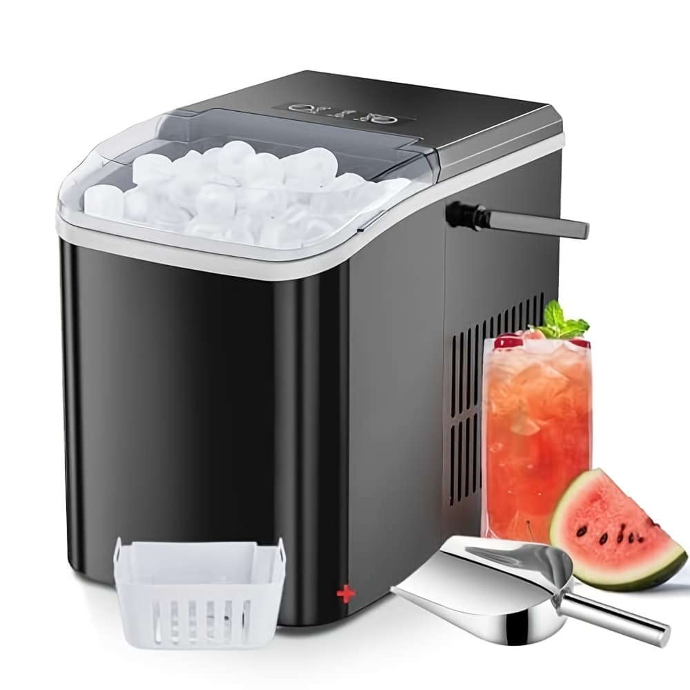 TEMU Ice Maker, Portable Self-cleaning Ice Maker, Produces 9 Ice Cubes In , 26 Lbs/24 Hours, 2 Ice Sizes. For Purchase .