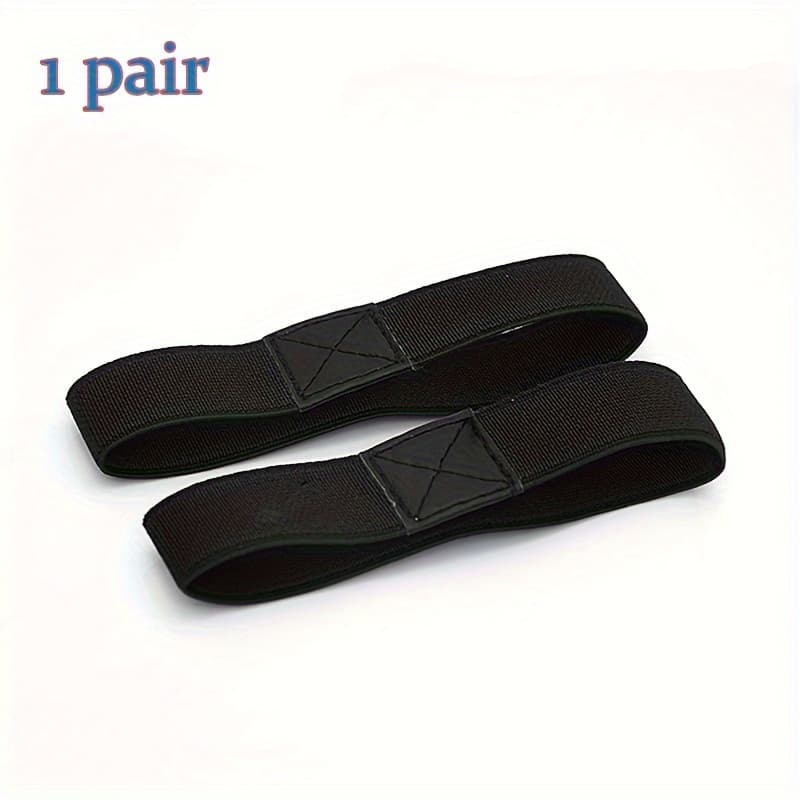 TEMU Shoes And Footwear Accessories 2pcs High Elastic Anti-loose Shoe Straps, High Heels Flat Belts, Solid Color Shoelaces