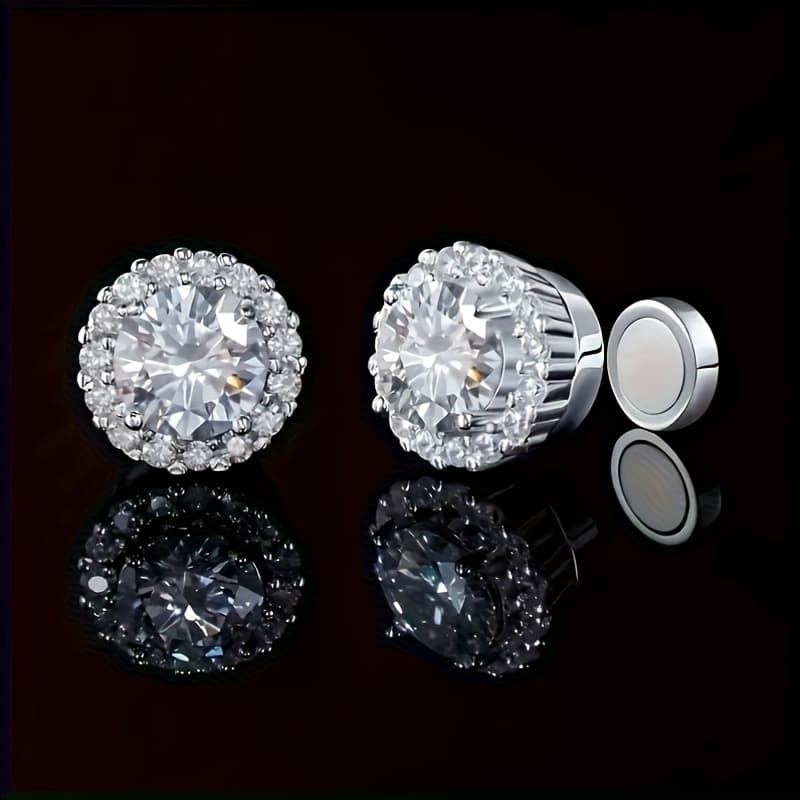 TEMU No-pierce Ear Clips Suitable For & - Retro Clip- Earrings With Copper- Studs, Non- Ear Wearing For Parties/holidays/gifts (no Piercing Needed)
