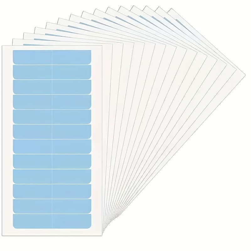 TEMU 120pcs Wig Tape For Lace Front Wigs Tape Strips In Extension Double-sided Clear Wig Tape For Wigs Toupees Hairpiece And Hair Extension