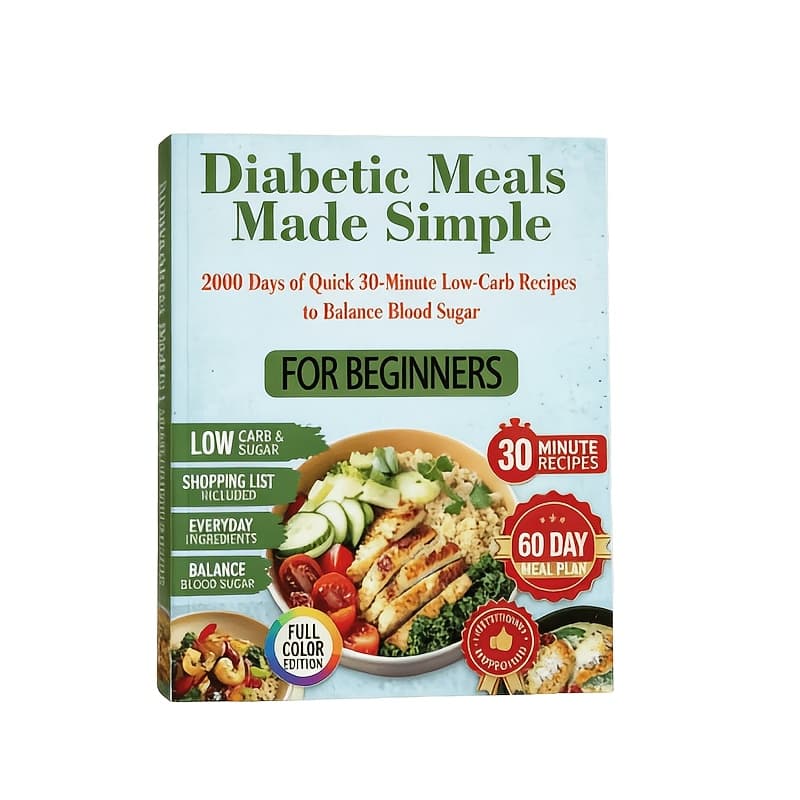TEMU Diabetic Meals Made Simple: 2000 Days Of Quick 30-minute Low-carb Recipes To Balance Blood Sugar—for Beginners