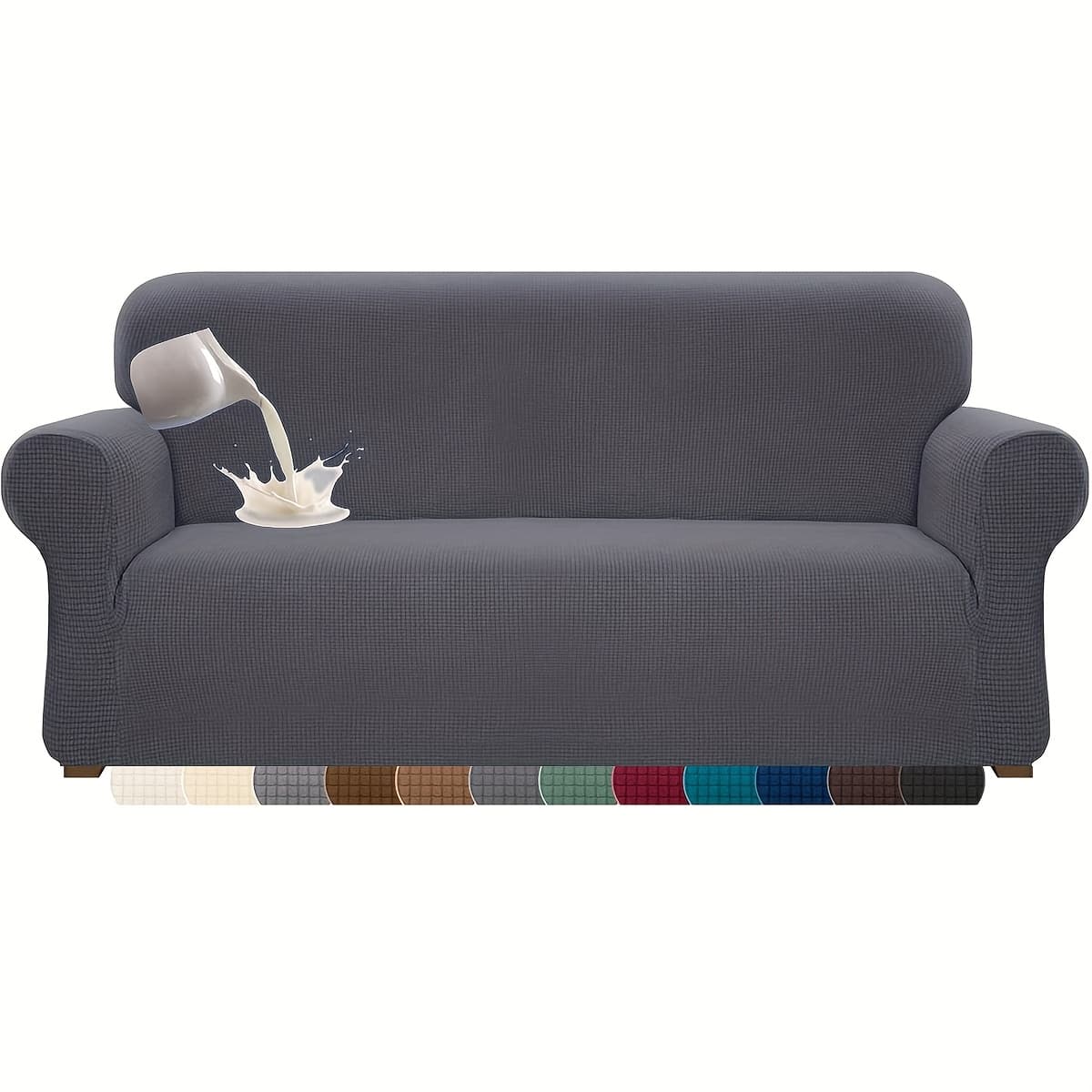TEMU New Upgraded Jacquard Sofa Cover, Upgraded Version With Elastic Full-coverage Sofa Chair Cover, Perfect For Home Sofa Decoration In Living Rooms, Bedrooms, Offices, And