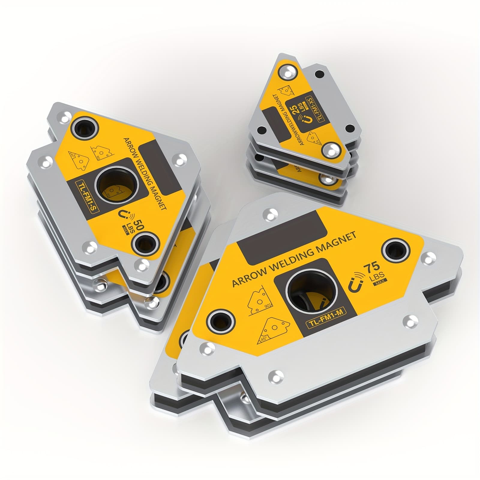 TEMU Magnetic Welding Holders Durable Steel, Multi-angle Solder Magnet For Strong Welding Clamps And Positioning - Metal Working Tools And Equipment, Ideal For Metalworking Projects