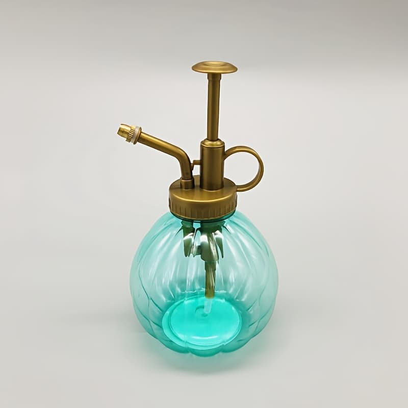 TEMU Household Plastic Watering Spray Bottle Pressure Succulent Plant Watering Can Small Retro Pumpkin Watering Sprayer Sprinkler