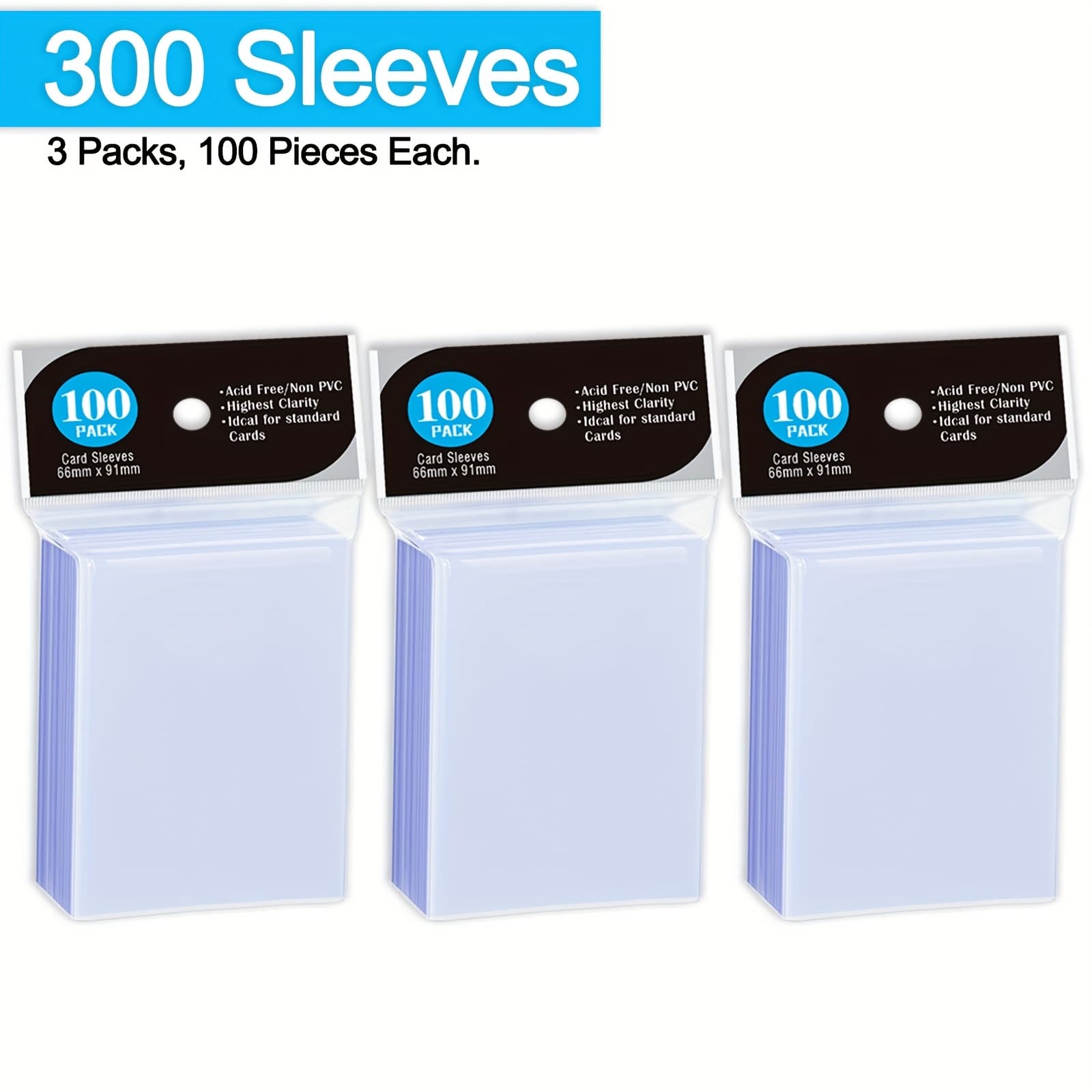 TEMU Card Sleeves For Trading Cards, Clear Penny Sleeves, Baseball Card Sleeve, Soft Sports Card Sleeve, Plastic Card Protector Fit For Game Card Standard Cards