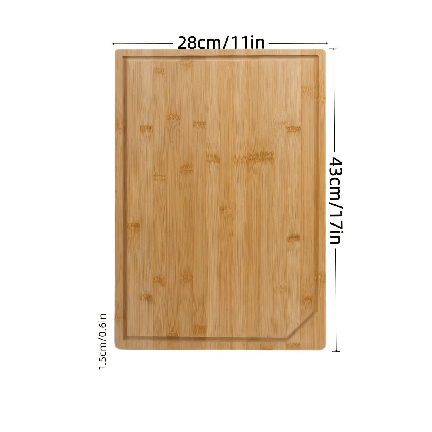TEMU 4pcs Kitchen Bamboo Cutting Board, Heavy Duty With Juice , Chopping Board For Meat, Vegetables, Cheese.essential Kitchen Tools.family, . Holiday Party.presidents' Day, 's Day, Easter, Gift