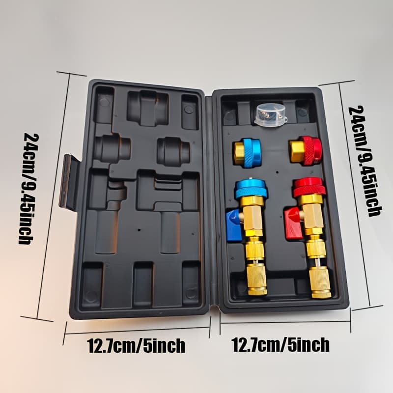 TEMU Tool Set For The Removal And Installation Of R134a And R1234yf Valve Cores, Designed For Standard And Jra Valve Core Couplers