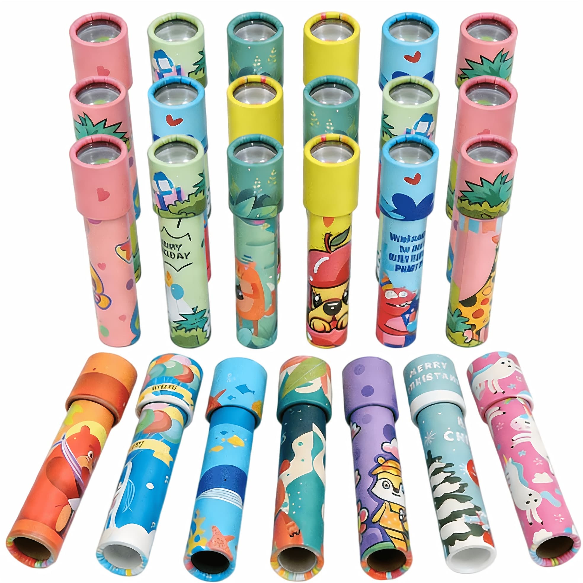 TEMU 24pcs Classic Kaleidoscopes Toys, Magic Kaleidoscopes, Educational Kaleidoscope, Colorful And Kaleidoscope For Birthday Present, Students, Kids, Party Favors, Bag Fillers, School Classroom Prizes