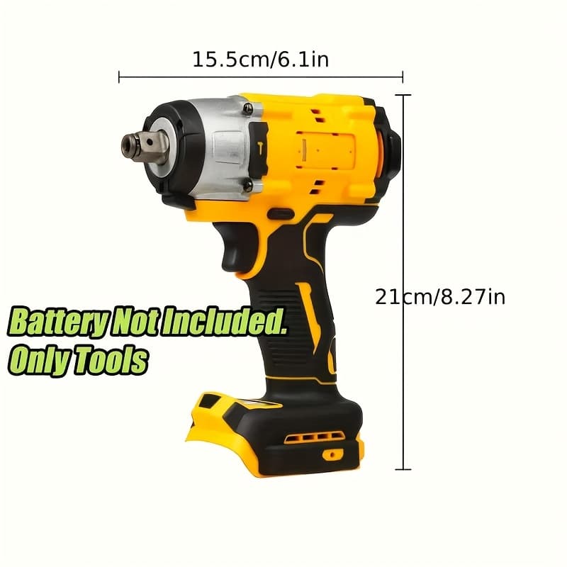 TEMU 1pc 3600 Rpm 430 Nm Cordless Impact Wrench - For 20v Batteries, For Automotive Repair And (tools , Charger Not Included), Ideal For Construction Workers