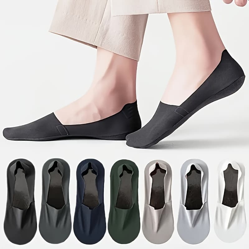 TEMU Men's Summer Non-slip Thin Ankle Socks For Spring And Summer, Designed To