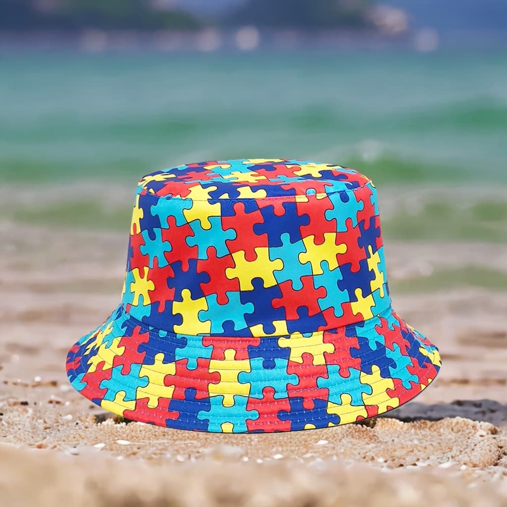 TEMU Color- Bucket Hat For Men And Women, Suitable For Outdoor , Travel, And Beach