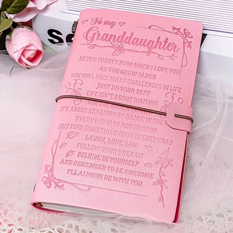 TEMU Vintage Notebook For My Granddaughter, Perfect For Journaling. A Thoughtful Gift For Birthdays, Thanksgiving, And Christmas