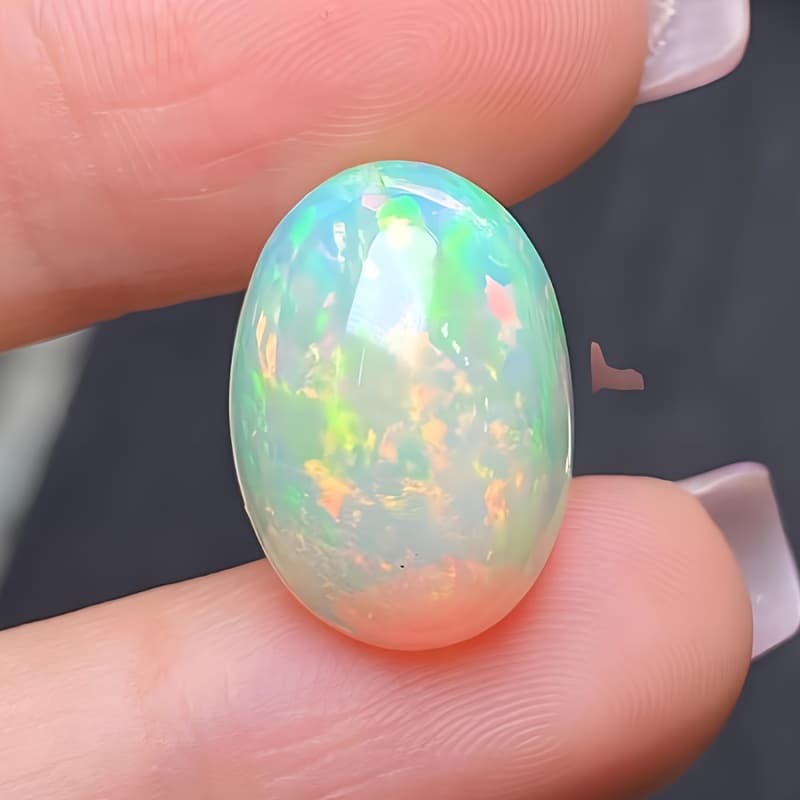 TEMU Natural , Ideal For Handcrafted Jewelry, Make Gifts For Christmas, New Year's, And Other Holidays, Serving As Stone And Accent Stone. (each Natural Opal Has A Color.)