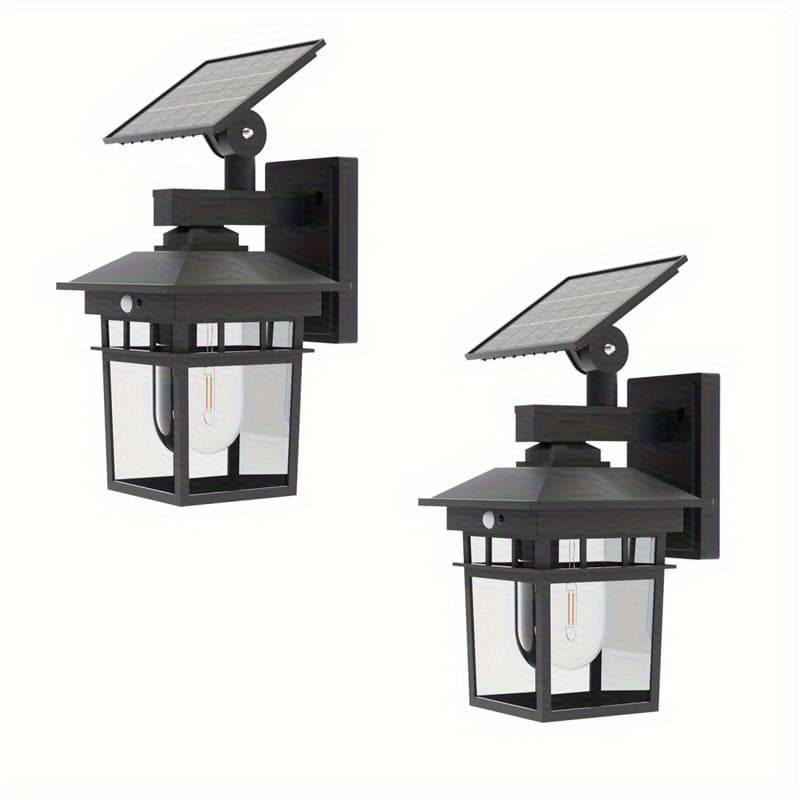 TEMU Outdoor Solar Lantern For Lighting, Featuring A Vintage Design, Wall Fixture, Suitable For Gardens, Fences, And , Perfect For Halloween, Christmas, And Thanksgiving Celebrations