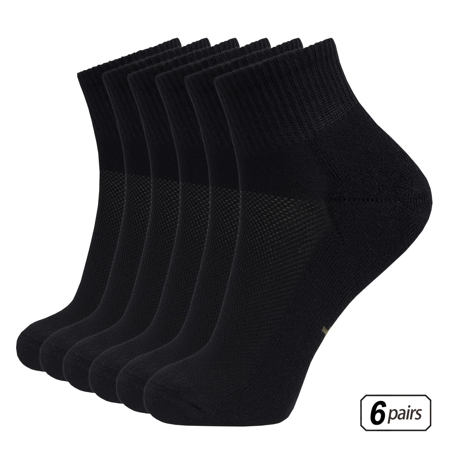 TEMU 6 Pairs Bamboo Rayon Rayon Bamboo Rayon Rayon Men Sock Breathable Sock Quarter Thin Ankle High Sock Sock