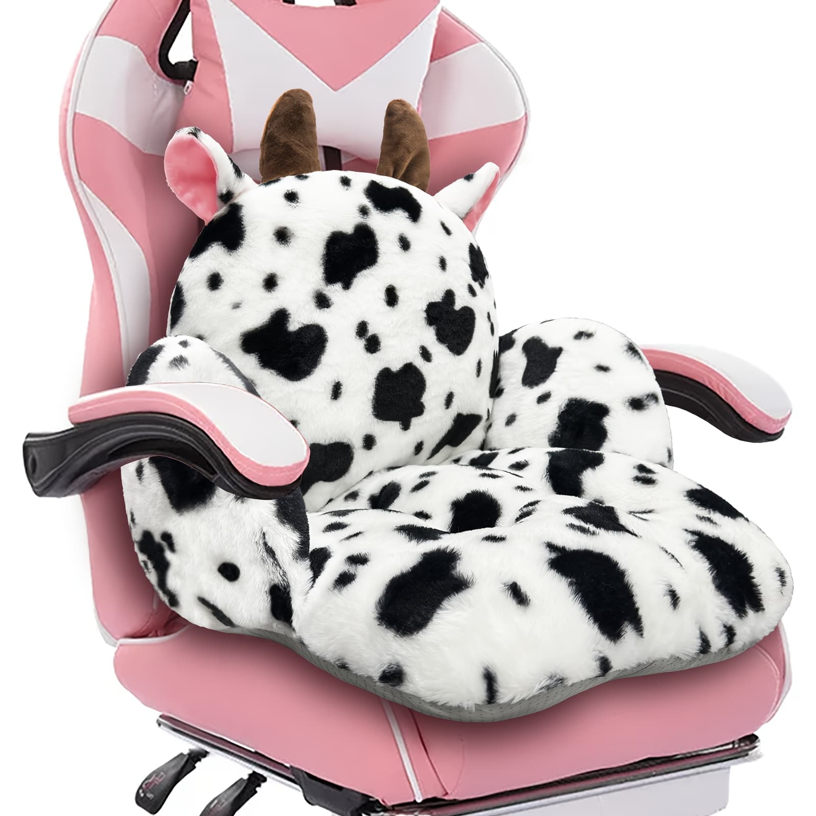 TEMU Cute Chair Cushion, Gaming Chair Cushion With Backrest Non-slip, Comfy Seat Cushion For Office Desk, Kawaii Chair Cushions For Gamer, Soft Chair Cushion For Room Bedroom Decor