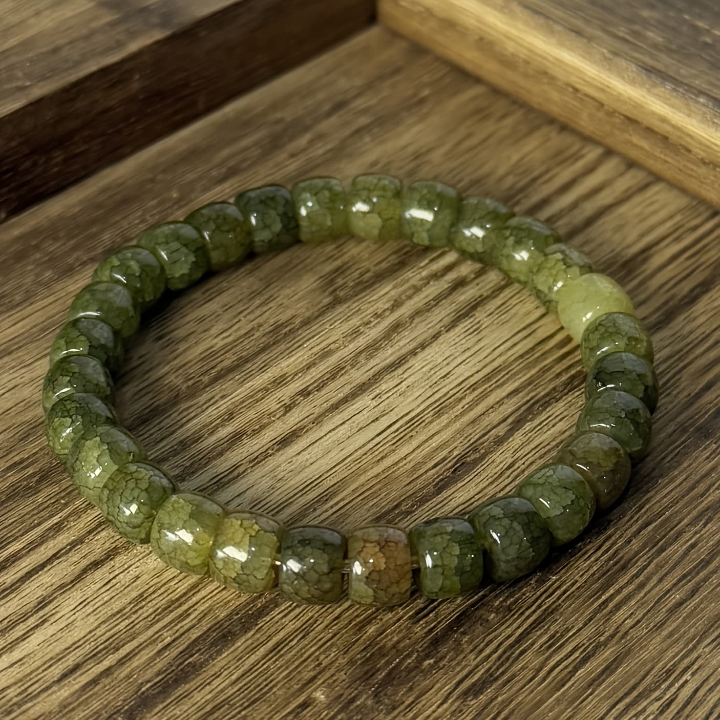 TEMU 1pc Aventurine Men's Beaded Bracelet - Enhances Wealth And , Perfect Gift For Men, Unisex Wear, Ideal For Daily Use And Gifting