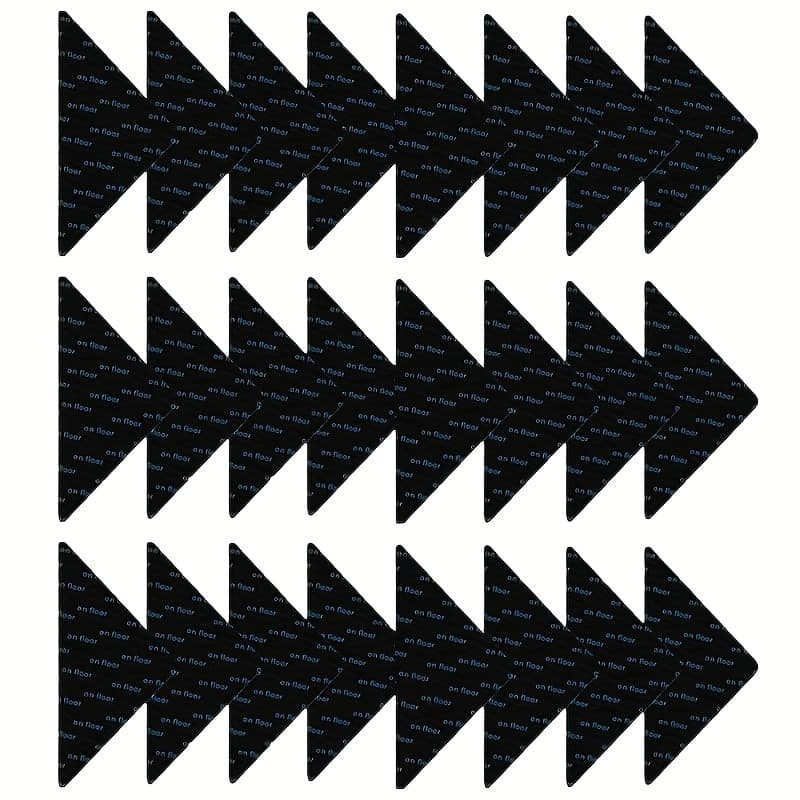 TEMU Set Of 24 Rug Grippers, Adhesive Stickers To Prevent Slipping, Suitable For Hardwood, Tile, And Marble Floors, Double-sided Carpet Clips To Keep Corners Flat, Removable Tape For Area Rugs