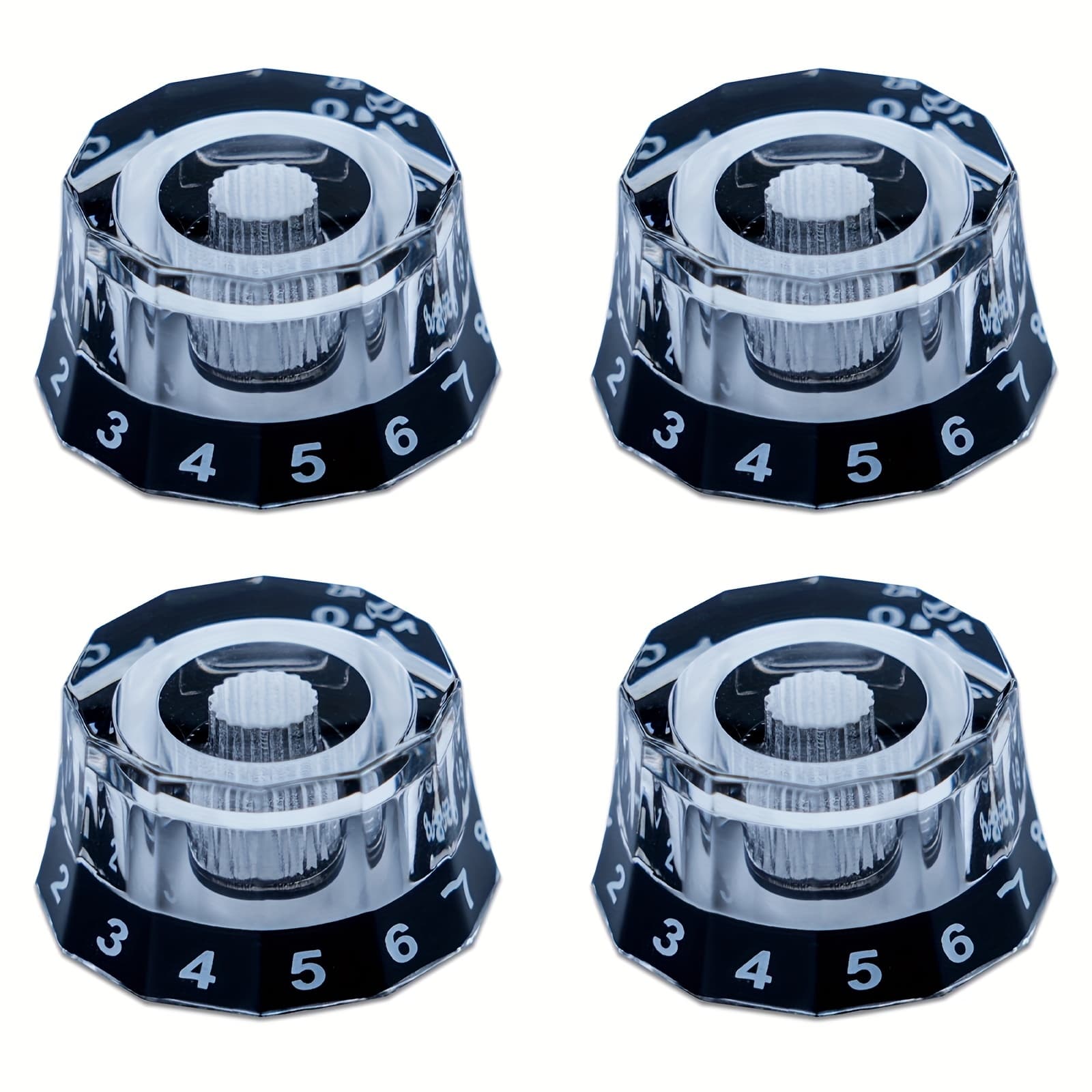 TEMU 2/4pcs Guitar Knobs Dodecagon Design Speed Control Volume Tone Knob For Sg Lp Accessories