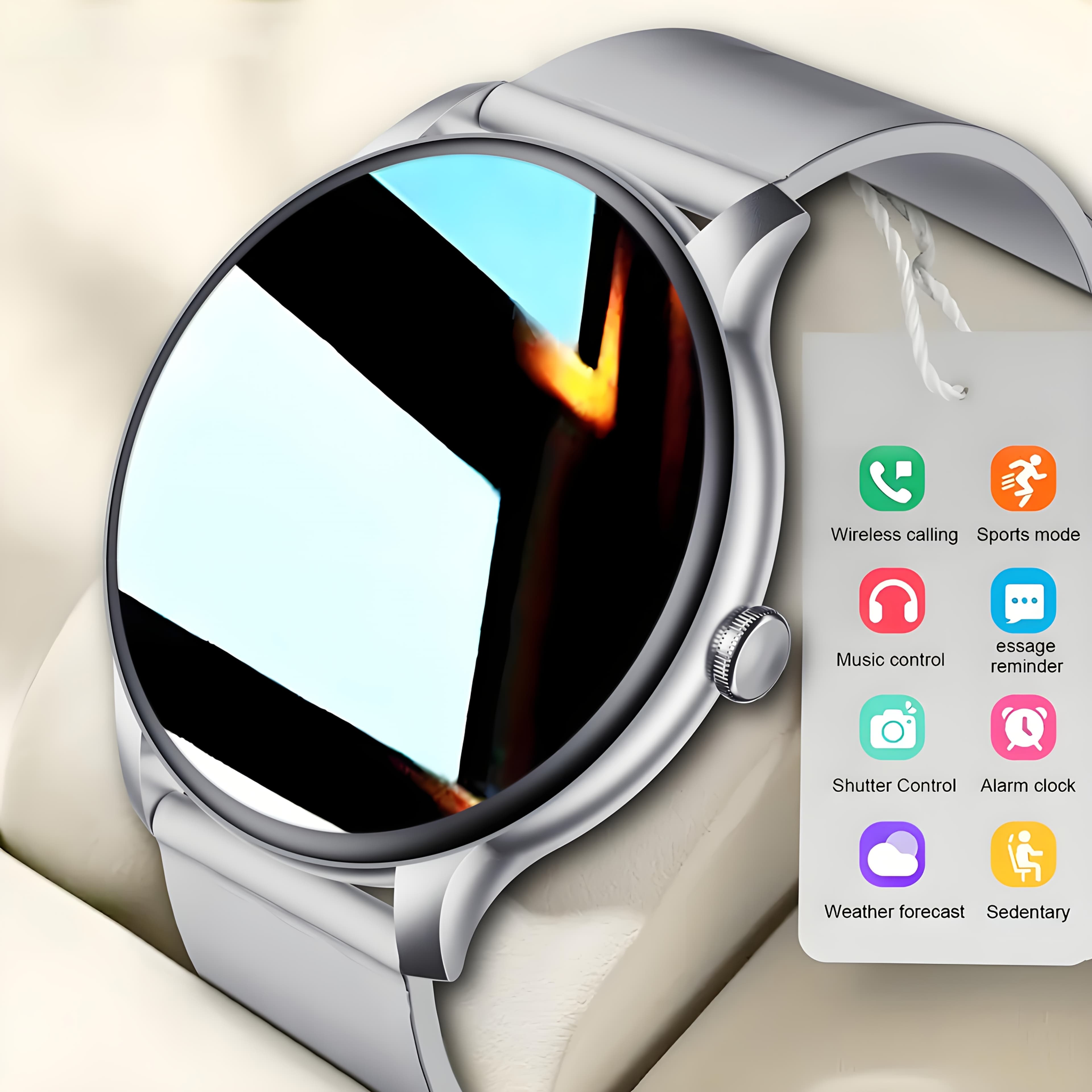 TEMU Upgraded Full Touchscreen Smartwatches, With Wireless Calling, Information Reminder, With Watch For Iphones, Multiple Bracelet For Chrismas Gift For Men/women