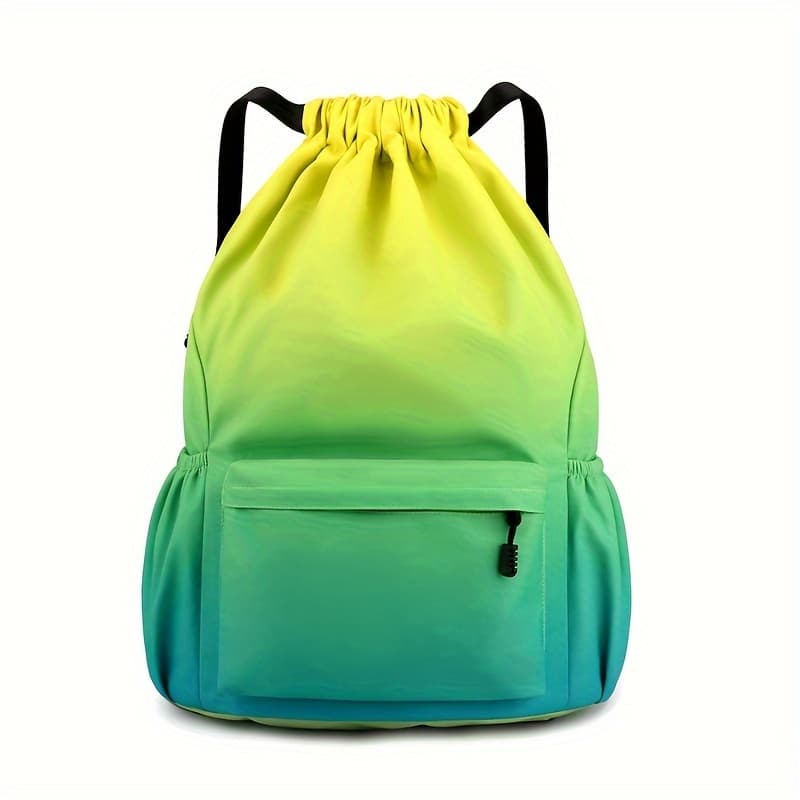 TEMU 1pc Casual Backpack With High Capacity, Drawstring Closure, Strap Pocket, Ideal For Training And Outdoor Travel