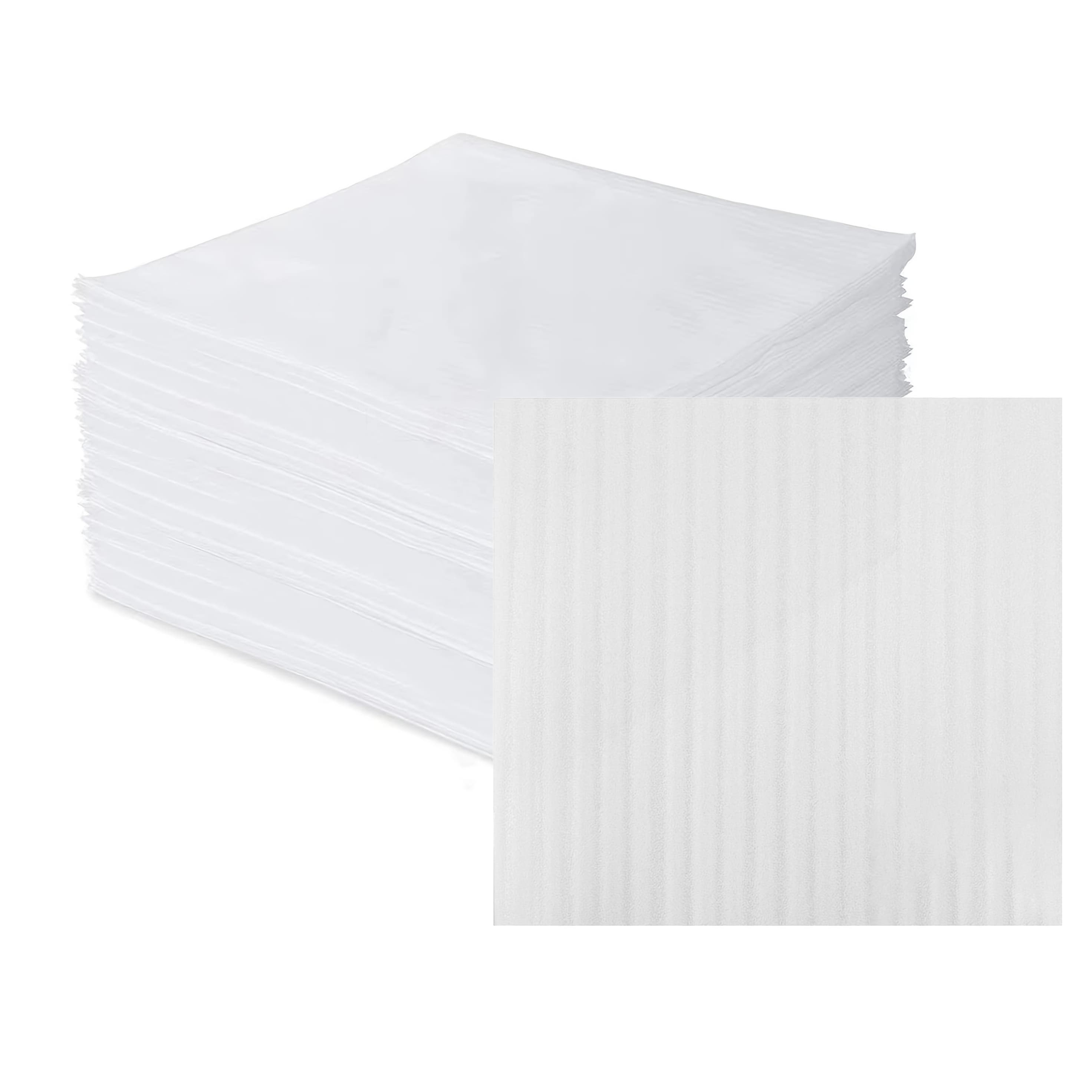 TEMU 102pcs 12x12 Inch Cushioning Foam Wrap Paper, Moving Supplies Packing Pads, Foam Material For Dishes, Plates, Glasses, Vases, Cups, Protection, Storage, Ultra-thin, Not A Bag But Very Useful