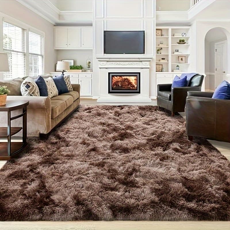 TEMU Rugs Living Room Area Rugs For Bedroom, Washable Anti Slip Extra Large Shaggy Soft Rug Fluffy Modern Floor Carpets Mat Rugs For Living Room