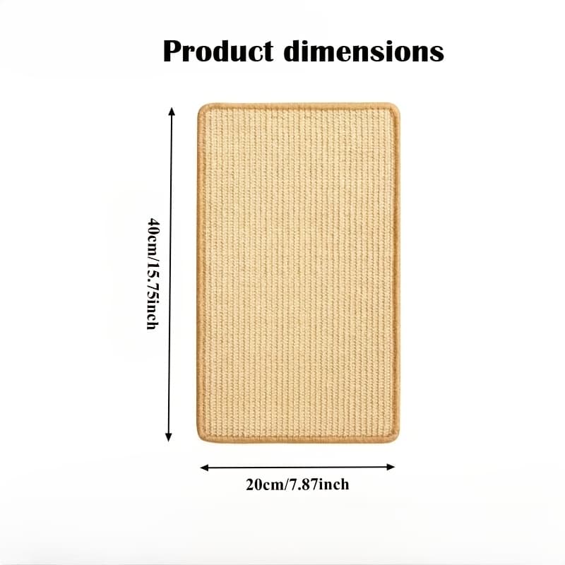 TEMU Durable Sisal Scratcher Pad, Sofa Protection From Scratches, Magic Invisible Adhesive, Composite Structure, Scratch-resistant, Perfect Christmas Gift For Pets