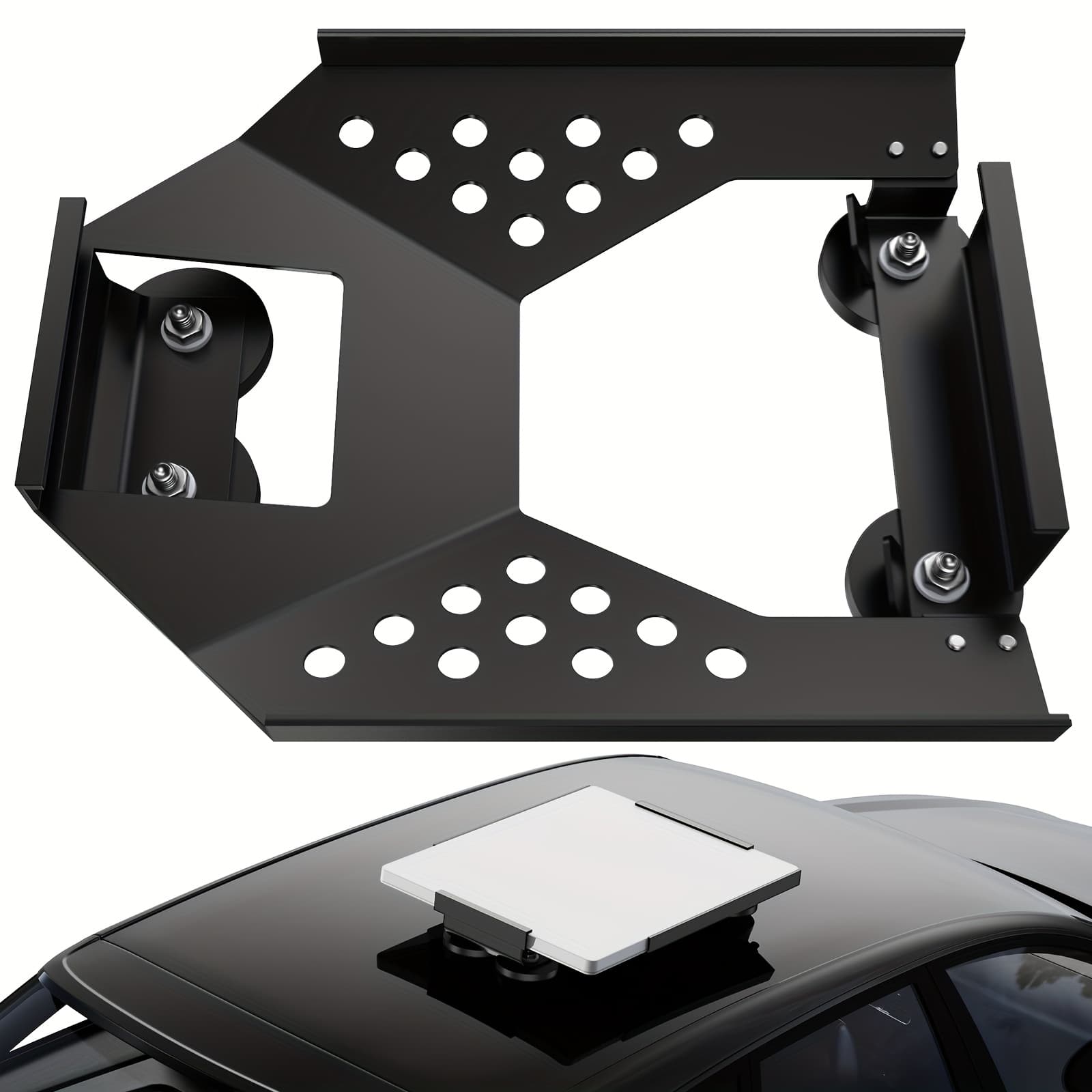 TEMU For Starlink Mini Mount, Magnetic Starlink Mini Car Suction Cup Accessories Truck Rv Flat Rack Roof Sunroof Kit Boat V4, For Camping, & Extreme (black)
