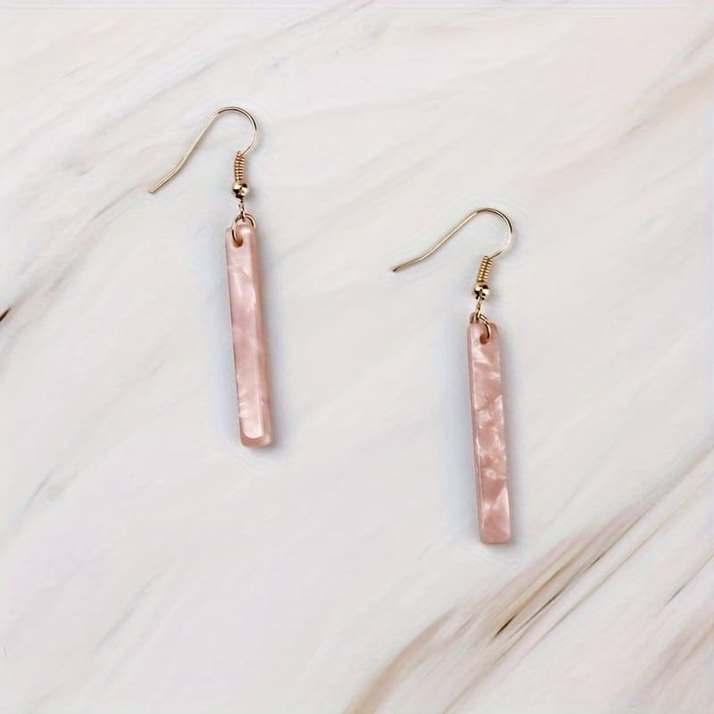 TEMU 1 Pair Long Bar Earrings Women's Mini Long Stick Exquisite Earrings