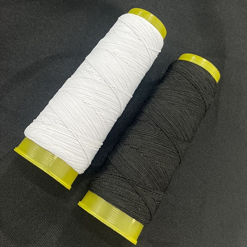 TEMU 2 Rolls, 0.5mm Elastic Thread, Rubber Band Skirt, Pleated Elastic Rope, Sewing Machine , 3937 Inch Closed Round Elastic Band