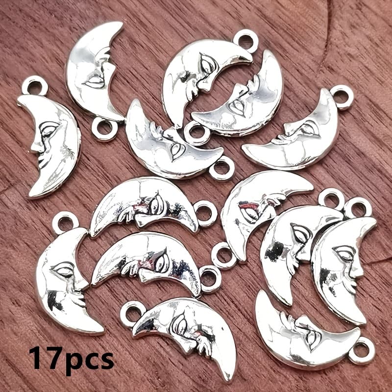 TEMU 17pcs Charm Pendant, Bohemian Style Jewelry Accessories, Handmade Making Bracelet, Necklace, Earring Accessories 19*9mm