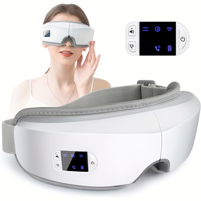 TEMU 4d Massager With Pneumatic And Vibration Massage, Hot Compress, Music, And Massage , Portable