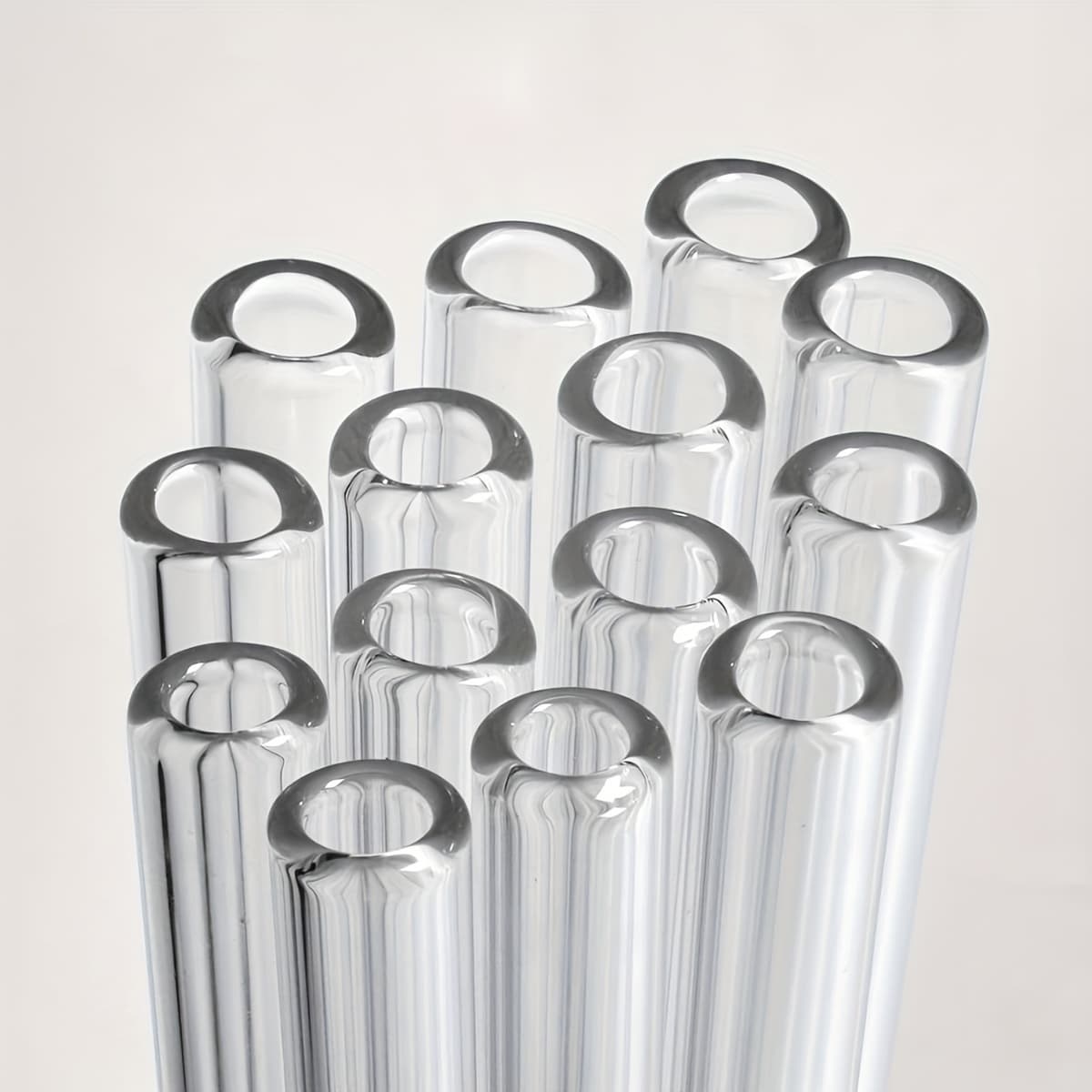 TEMU High-temperature Resistant Quartz Glass 12mm Outer Diameter Tubing For Art, Clear Silica Tubes For Laboratory, Teaching, And Industrial Applications