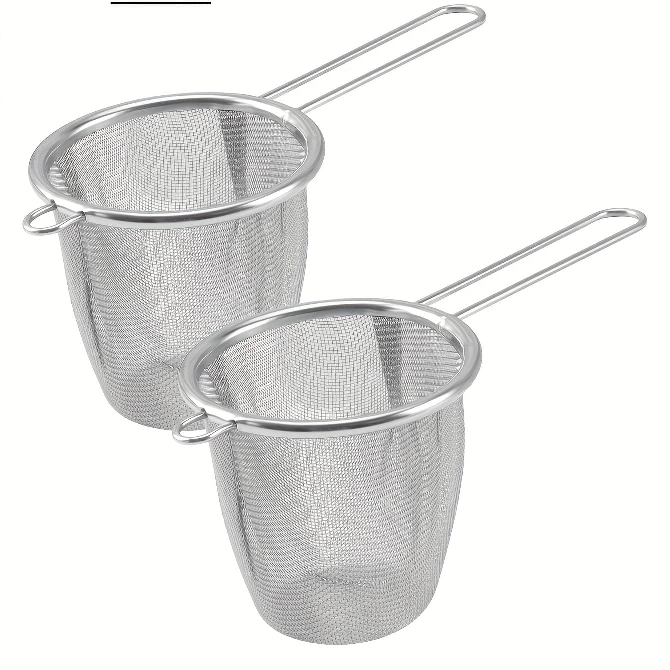TEMU Stainless Steel Tea Strainer For Home Use, Single-ear Filter Mesh, Tea Ceremony Accessory, Hung For Brewing Tea