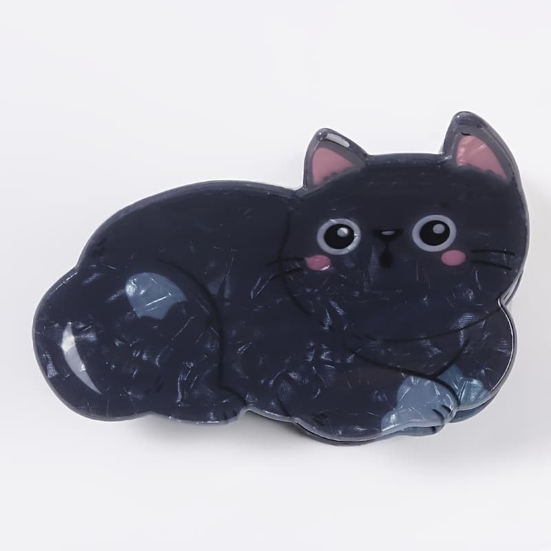 TEMU A Cartoon Cute Cat Pattern Hair Clip, Women's Non Slip Hair Clip, Strong Styling Accessories For Thick, , And Types